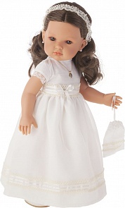 Кукла Белла Первое причастие, брюнетка в кремовом, 45 см. (Munecas Antonio Juan, 2800BR)